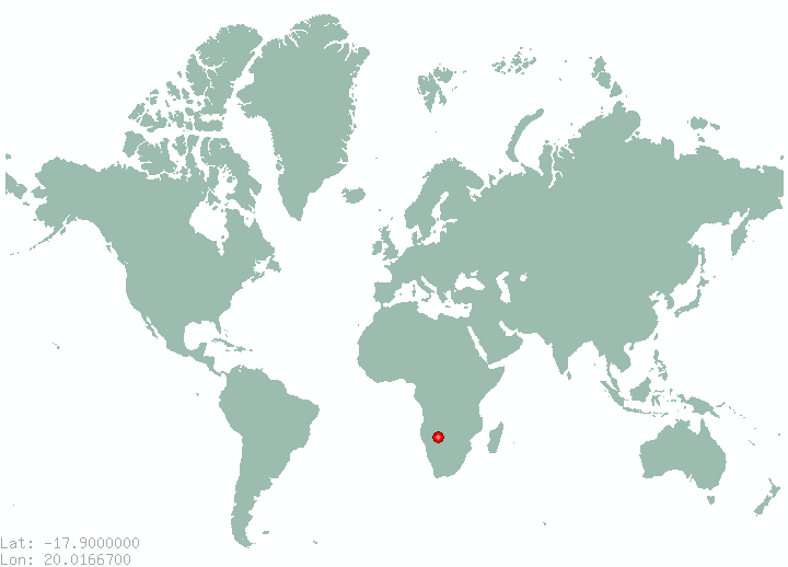 Utokota in world map