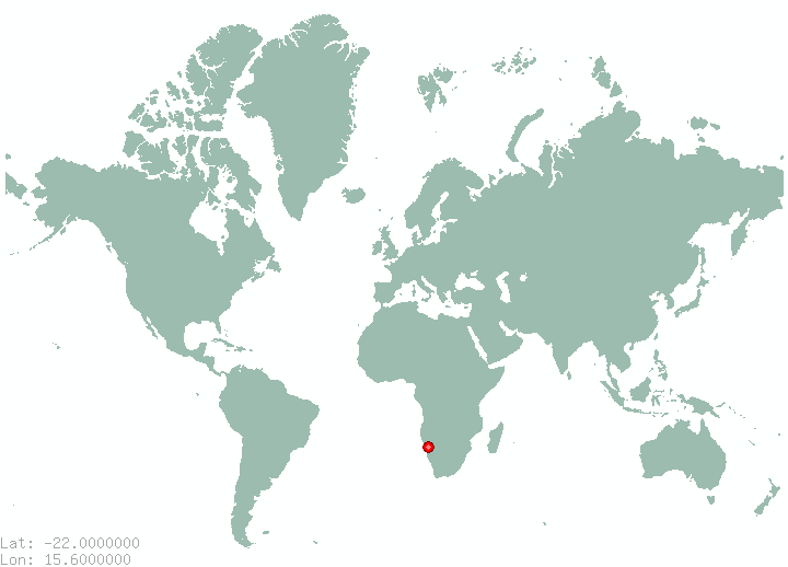 Usakos in world map
